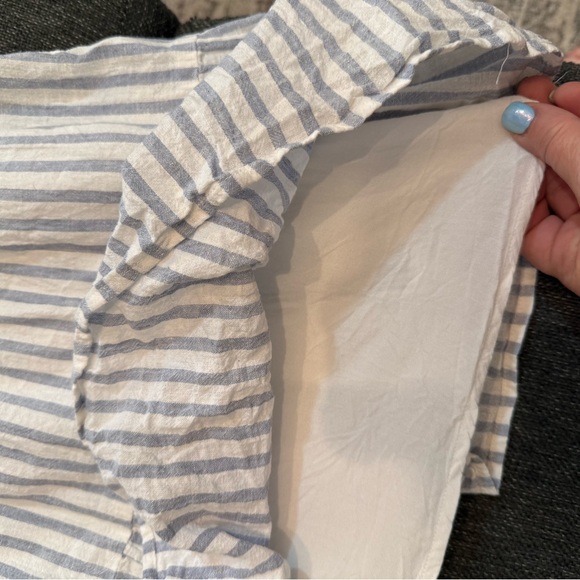 Abercrombie & Fitch women’s light Blue & White Striped Dress with Tie Straps - Picture 17 of 17